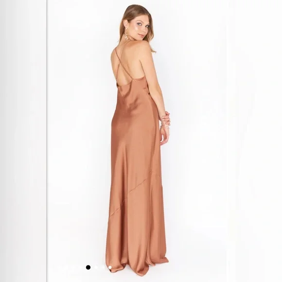 Show Me Your MuMu Copper Tuscany Maxi Slip Dress - Picture 3 of 5
